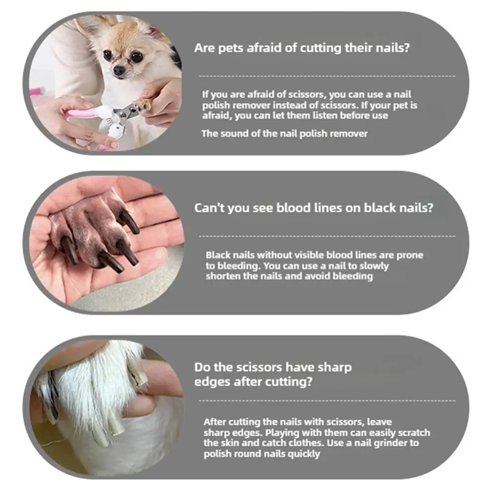 KITPIPI Pet Nail Grinder | Quiet USB Rechargeable Trimmer for Dogs & Cats