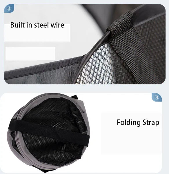 Foldable Laundry Basket with Steel Frame