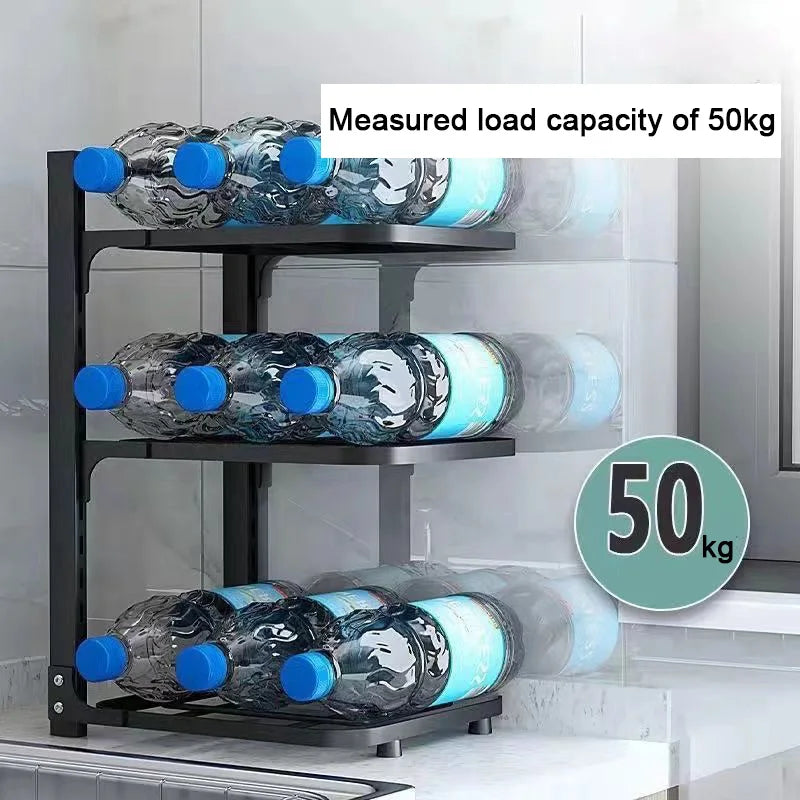 Adjustable Cabinet Pot & Lid Rack Organizer