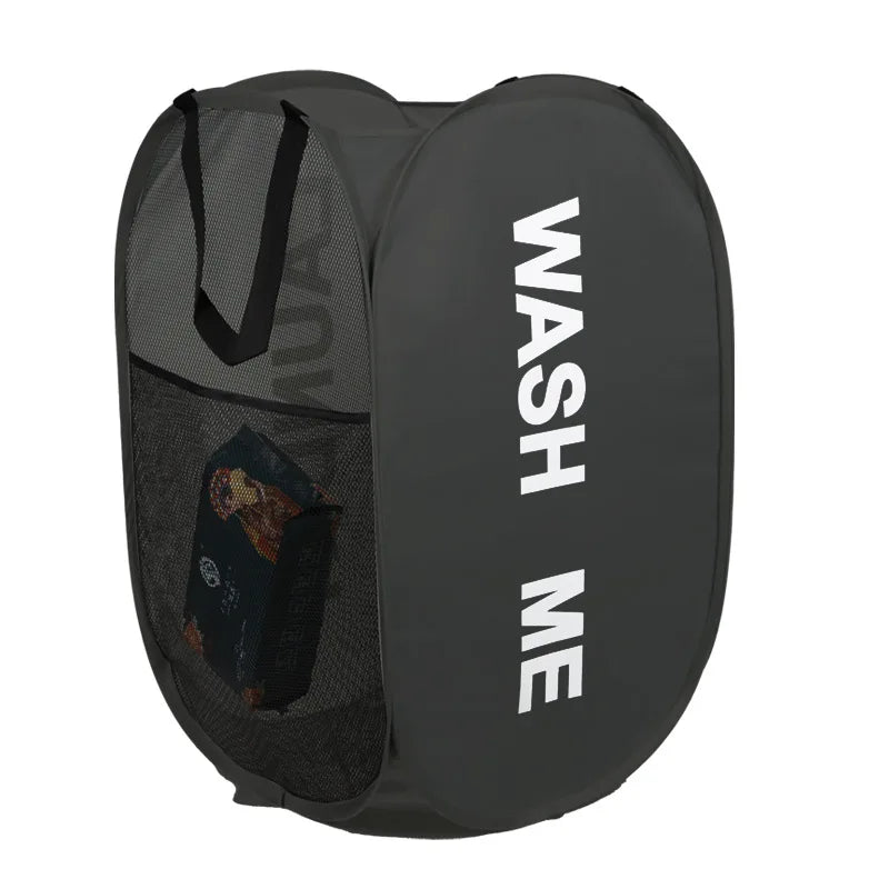 Foldable Laundry Basket with Steel Frame