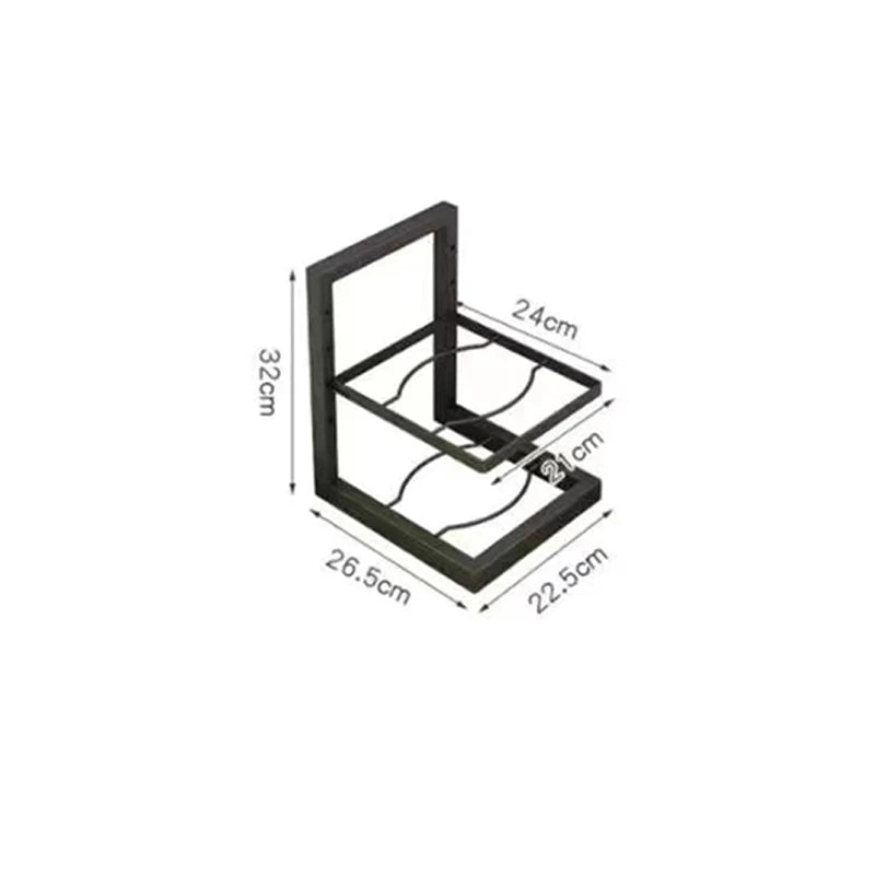 Adjustable Cabinet Pot & Lid Rack Organizer