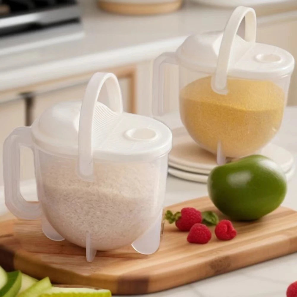 Rice Washer & Strainer Bowl with Handle