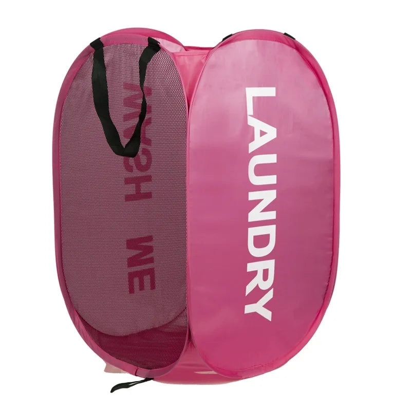 Foldable Laundry Basket with Steel Frame