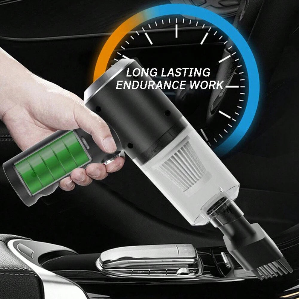 3-in-1 Portable USB Vacuum Cleaner — Suction, Blowing & Combo Modes for Car & Home