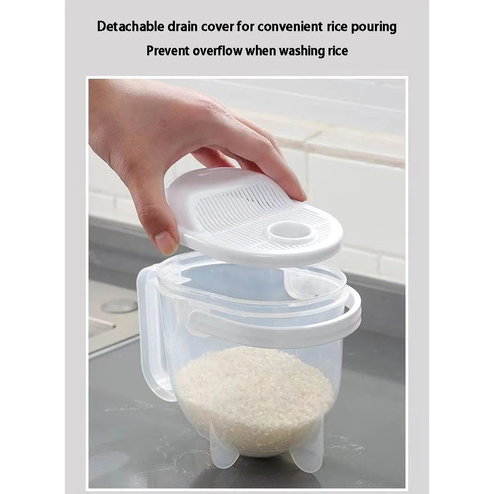 Rice Washer & Strainer Bowl with Handle