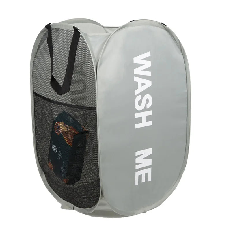 Foldable Laundry Basket with Steel Frame