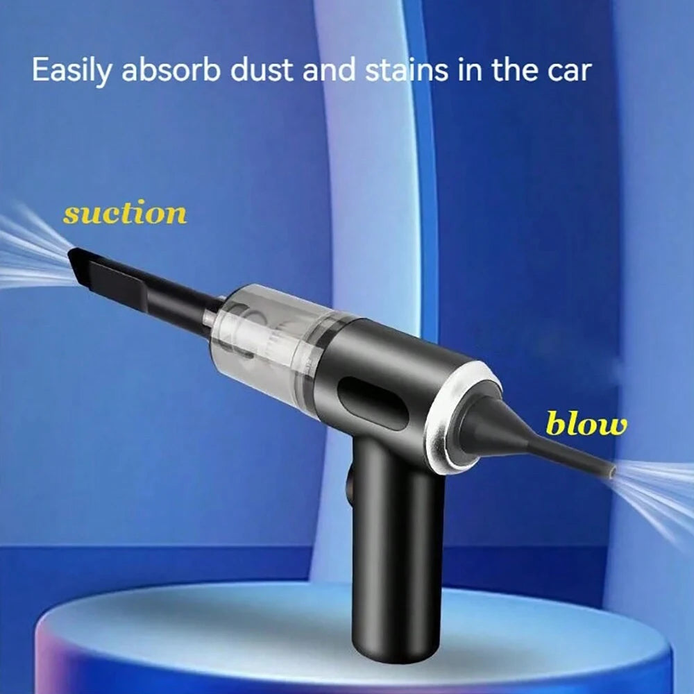 3-in-1 Portable USB Vacuum Cleaner — Suction, Blowing & Combo Modes for Car & Home