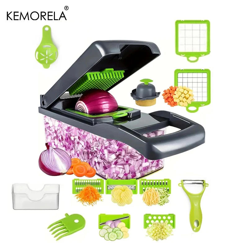 14/16-in-1 Multifunctional Vegetable Chopper & Food Slicer