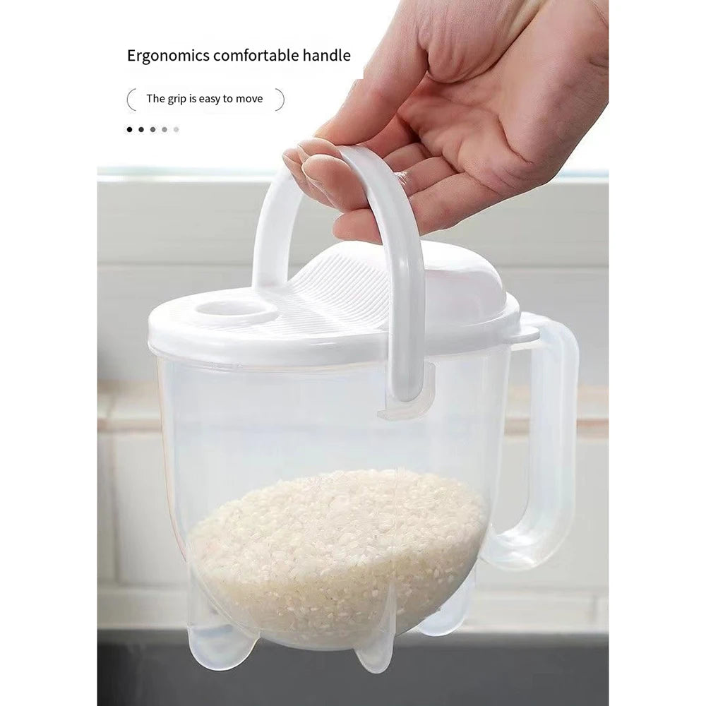 Rice Washer & Strainer Bowl with Handle