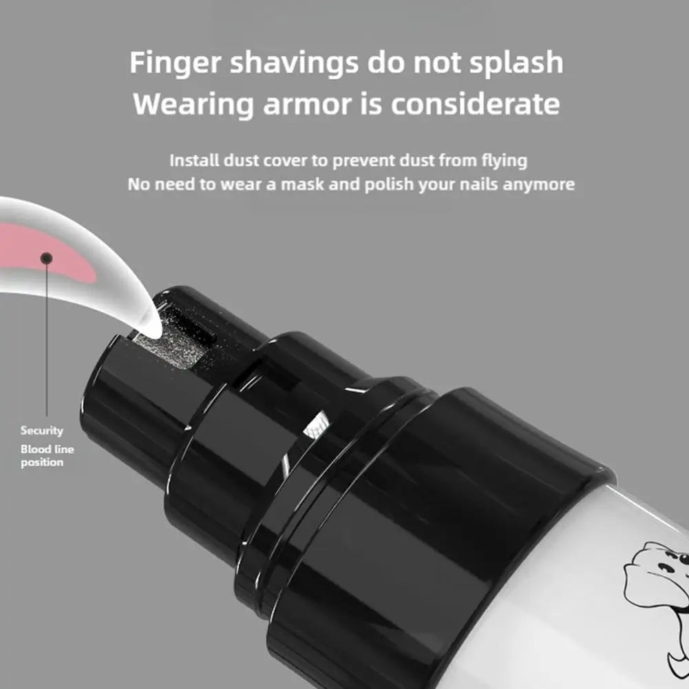 KITPIPI Pet Nail Grinder | Quiet USB Rechargeable Trimmer for Dogs & Cats