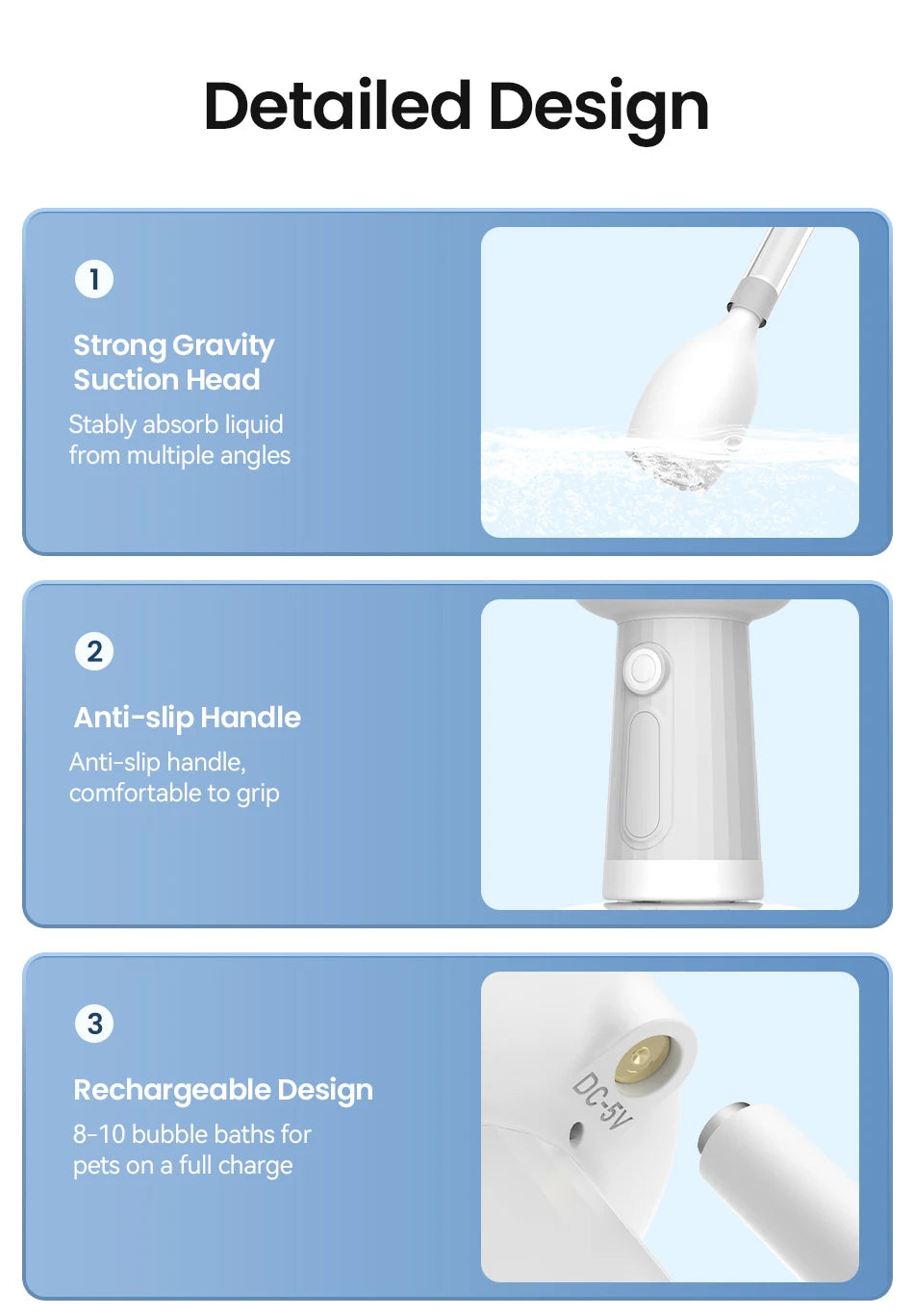 ROJECO Pet Automatic Soap Dispenser | USB Rechargeable Foam Maker
