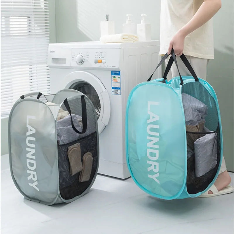 Foldable Laundry Basket with Steel Frame