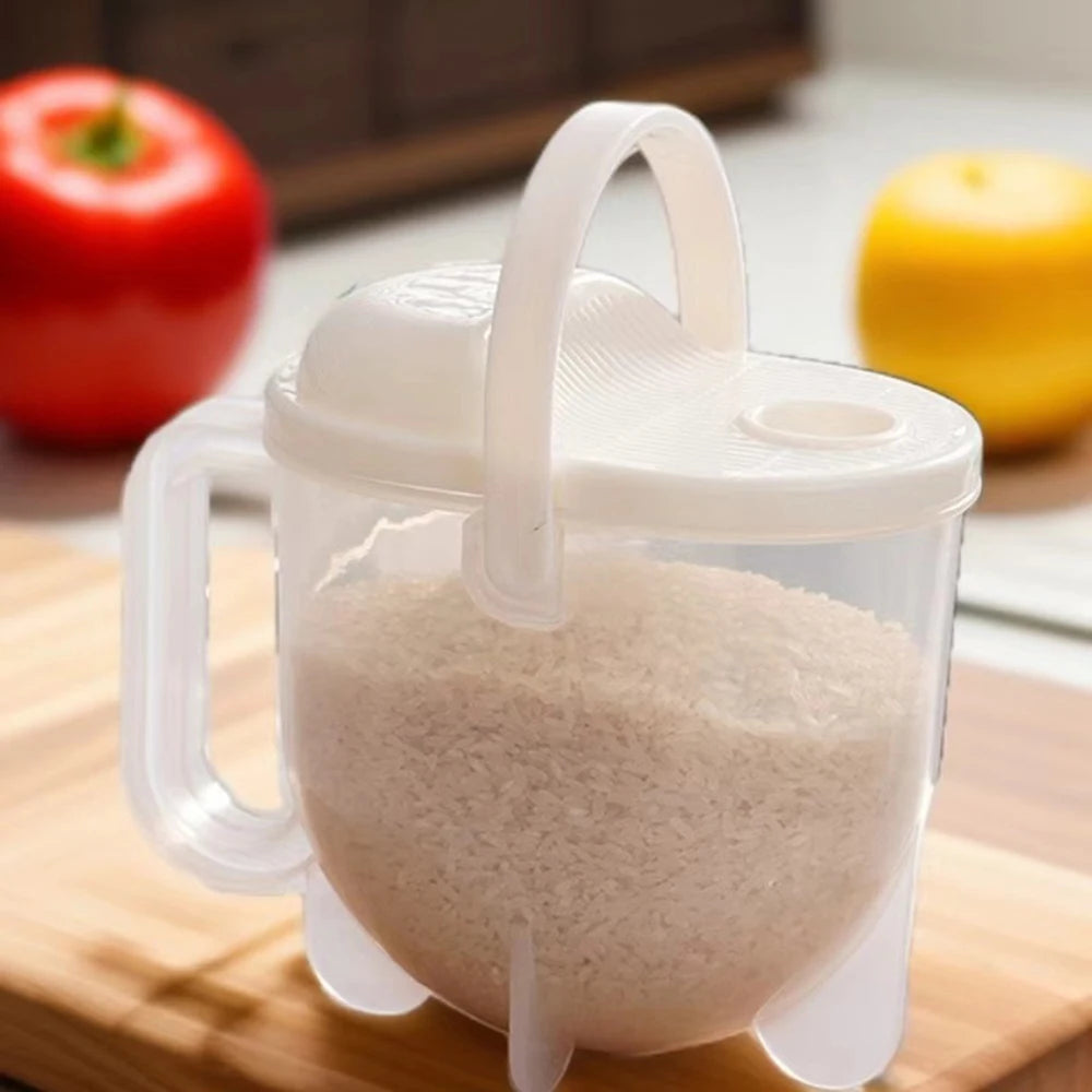 Rice Washer & Strainer Bowl with Handle